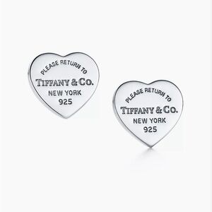 Tiffany & Co. Silver Heart Earrings